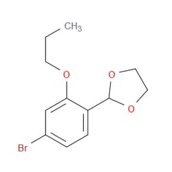 Aobchem&nbsp;2-(4-Bromo-2-propoxyphenyl)-1 3-dioxolane | ≥95% | CAS 2734772-69-9 | C12H15BrO3 | 250mg