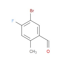 Aobchem&nbsp;5-Bromo-4-fluoro-2-methylbenzaldehyde | ≥97% | CAS 1782824-13-8 | C8H6BrFO | 250mg