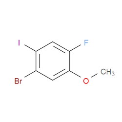 Aobchem&nbsp;1-Bromo-4-fluoro-2-iodo-5-methoxybenzene | ≥97% | CAS 2382927-62-8 | C7H5BrFIO | 250mg
