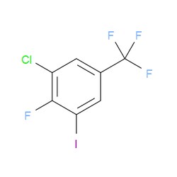 Aobchem&nbsp;3-Chloro-4-fluoro-5-iodobenzotrifluoride | ≥95% | CAS 126538-86-1 | C7H2ClF4I | 500mg