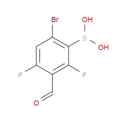 Aobchem&nbsp;6-Bromo-2 4-fifluoro-3-formylphenylboronic acid | ≥97% | CAS 2121513-39-9 | C7H4BBrF2O3 | 5g