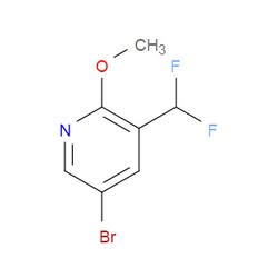 Aobchem&nbsp;5-Bromo-3-(difluoromethyl)-2-methoxypyridine | ≥97% | CAS 1254123-51-7 | C7H6BrF2NO | 5g