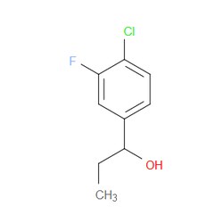 Aobchem&nbsp;1-(4-Chloro-3-fluorophenyl)propan-1-ol | ≥97% | CAS 1342500-52-0 | C9H10ClFO | 1g