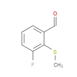 Aobchem&nbsp;3-Fluoro-2-(methylthio)benzaldehyde | ≥97% | CAS 1289045-34-6 | C8H7FOS | 250mg