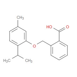 Aobchem&nbsp;2-[[5-Methyl-2-(1-methylethyl)phenoxy]methyl]benzoic acid | ≥95% | CAS 260395-93-5 | C18H20O3 | 1g