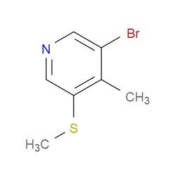 Aobchem&nbsp;3-Bromo-4-methyl-5-(methylthio)pyridine | ≥97% | CAS 2056110-60-0 | C7H8BrNS | 500mg