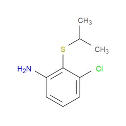 Aobchem&nbsp;3-Chloro-2-[(1-methylethyl)thio]benzenamine | ≥97% | CAS 179104-32-6 | C9H12ClNS | 1g