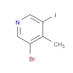 Aobchem&nbsp;3-Bromo-5-iodo-4-methylpyridine | ≥95% | CAS 1245536-23-5 | C6H5BrIN | 250mg