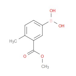 Aobchem&nbsp;Benzoic acid  5-borono-2-methyl-  1-methyl ester | ≥97% | CAS 1048330-10-4 | C9H11BO4 | 1g