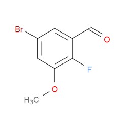 Aobchem&nbsp;5-Bromo-2-fluoro-3-methoxybenzaldehyde | ≥97% | CAS 1779832-66-4 | C8H6BrFO2 | 500mg