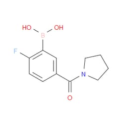 Aobchem&nbsp;2-Fluoro-5-(pyrolidine-1-carbonyl)phenylboronic acid | ≥97% | CAS 874289-42-6 | C11H13BFNO3 | 250mg
