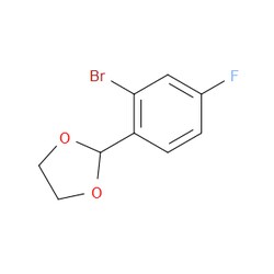 Aobchem&nbsp;2-(2-Bromo-4-fluorophenyl)-1 3-dioxolane | ≥95% | CAS 773097-04-4 | C9H8BrFO2 | 5g