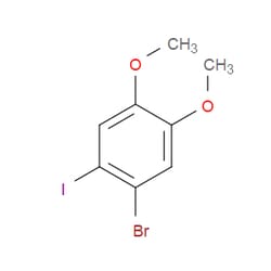 Aobchem&nbsp;1-Bromo-2-iodo-4 5-dimethoxybenzene | ≥97% | CAS 89978-46-1 | C8H8BrIO2 | 250mg