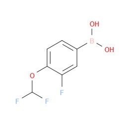 Aobchem&nbsp;4-(Difluoromethoxy)-3-fluorophenylboronic acid | ≥97% | CAS 958451-69-9 | C7H6BF3O3 | 500mg