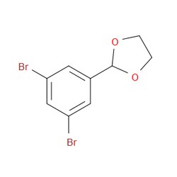 Aobchem&nbsp;2-(3 5-Dibromophenyl)-1 3-dioxolane | ≥95% | CAS 773094-77-2 | C9H8Br2O2 | 250mg
