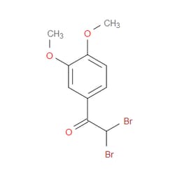 Aobchem&nbsp;2 2-Dibromo-1-(3 4-dimethoxyphenyl)ethanone | ≥95% | CAS 63987-72-4 | C10H10Br2O3 | 5g