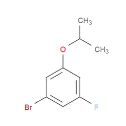 Aobchem&nbsp;1-Bromo-3-fluoro-5-(propan-2-yloxy)benzene | ≥97% | CAS 1309933-61-6 | C9H10BrFO | 5g