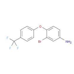 Aobchem&nbsp;3-Bromo-4-(4-(trifluoromethyl)phenoxy)aniline | ≥97% | CAS 1284713-23-0 | C13H9BrF3NO | 500mg