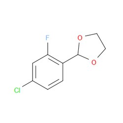 Aobchem&nbsp;2-(4-Chloro-2-fluorophenyl)-1 3-dioxolane | ≥95% | CAS 773102-67-3 | C9H8ClFO2 | 250mg