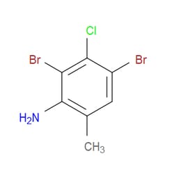 Aobchem&nbsp;2 4-Dibromo-3-chloro-6-methylaniline | ≥95% | CAS 89794-16-1 | C7H6Br2ClN | 250mg