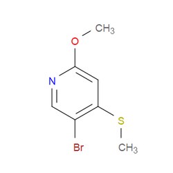 Aobchem&nbsp;5-Bromo-2-methoxy-4-(methylthio)pyridine | ≥97% | CAS 474824-64-1 | C7H8BrNOS | 1g
