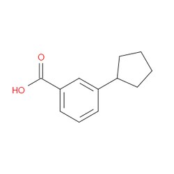 Aobchem&nbsp;3-Cyclopentylbenzoic acid | ≥95% | CAS 19920-79-7 | C12H14O2 | 250mg