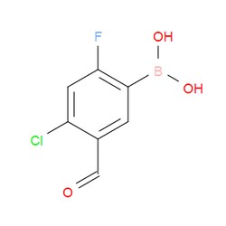 Aobchem&nbsp;(4-Chloro-2-fluoro-5-formylphenyl)boronic acid | ≥97% | CAS 325786-27-4 | C7H5BClFO3 | 5g