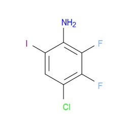 Aobchem&nbsp;4-Chloro-2 3-difluoro-6-iodoaniline | ≥95% | CAS 2368980-41-8 | C6H3ClF2IN | 250mg
