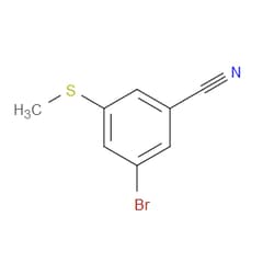 Aobchem&nbsp;3-Bromo-5-(methylthio)benzonitrile | ≥97% | CAS 1595930-26-9 | C8H6BrNS | 250mg