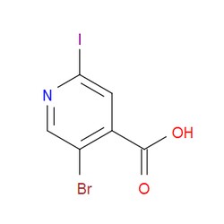 Aobchem&nbsp;5-Bromo-2-iodoisonicotinic acid | ≥97% | CAS 2091113-54-9 | C6H3BrINO2 | 1g