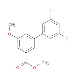 Aobchem&nbsp;Methyl 3  5 -difluoro-5-methoxy-[1 1 -biphenyl]-3-carboxylate | ≥97% | CAS 1820747-70-3 | C15H12F2O3 | 500mg
