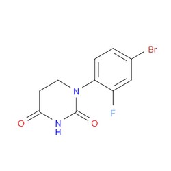 Aobchem&nbsp;1-(4-Bromo-2-fluorophenyl)dihydro-2 4(1H 3H)-pyrimidinedione | ≥95% | CAS 1537382-63-0 | C10H8BrFN2O2 | 500mg