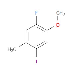 Aobchem&nbsp;1-Fluoro-4-iodo-2-methoxy-5-methylbenzene | ≥97% | CAS 1823867-60-2 | C8H8FIO | 250mg