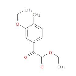 Aobchem&nbsp;Ethyl 2-(3-ethoxy-4-methylphenyl)-2-oxoacetate | ≥95% | CAS 1443354-65-1 | C13H16O4 | 250mg