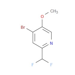 Aobchem&nbsp;4-Bromo-2-(difluoromethyl)-5-methoxypyridine | ≥95% | CAS 1805315-01-8 | C7H6BrF2NO | 250mg