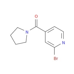 Aobchem&nbsp;(2-Bromopyridin-4-yl)(pyrrolidin-1-yl)methanone | ≥97% | CAS 892548-11-7 | C10H11BrN2O | 500mg