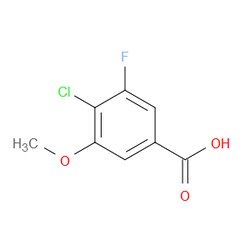 Aobchem&nbsp;4-Chloro-3-fluoro-5-methoxybenzoic acid | ≥97% | CAS 1558375-14-6 | C8H6ClFO3 | 500mg