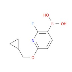 Aobchem&nbsp;6-(Cyclopropylmethoxy)-2-fluoropyridine-3-boronic acid | ≥97% | CAS 2096341-65-8 | C9H11BFNO3 | 1g
