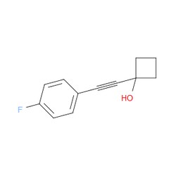 Aobchem&nbsp;1-((4-Fluorophenyl)ethynyl)cyclobutanol | ≥95% | CAS 1394173-10-4 | C12H11FO | 500mg