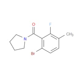 Aobchem&nbsp;(6-Bromo-2-fluoro-3-methylphenyl)(pyrrolidin-1-yl)methanone | ≥95% | CAS 2734778-46-0 | C12H13BrFNO | 500mg
