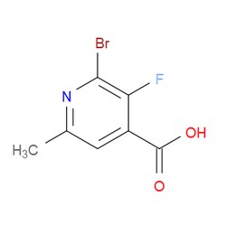 Aobchem&nbsp;2-Bromo-3-fluoro-6-methylisonicotinic acid | ≥95% | CAS 1784281-00-0 | C7H5BrFNO2 | 500mg
