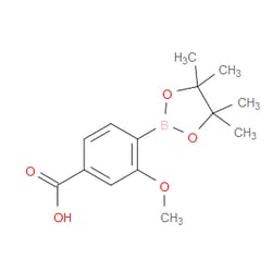 Aobchem&nbsp;3-Methoxy-4-(tetramethyl-1 3 2-dioxaborolan-2-yl)benzoic acid | ≥95% | CAS 1374325-17-3 | C14H19BO5 | 250mg