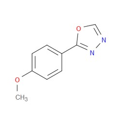 Aobchem&nbsp;2-(4-Methoxyphenyl)-1 3 4-oxadiazole | ≥97% | CAS 829-35-6 | C9H8N2O2 | 1g
