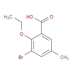 Aobchem&nbsp;3-Bromo-2-ethoxy-5-methylbenzoic acid | ≥97% | CAS 1535334-98-5 | C10H11BrO3 | 1g