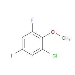 Aobchem&nbsp;1-Chloro-3-fluoro-5-iodo-2-methoxybenzene | ≥97% | CAS 2385166-39-0 | C7H5ClFIO | 1g