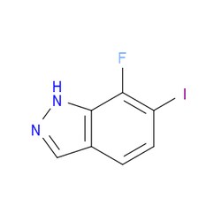 Aobchem&nbsp;7-Fluoro-6-iodo-1H-indazole | ≥95% | CAS 2227272-43-5 | C7H4FIN2 | 1g