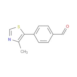 Aobchem&nbsp;4-(4-Methyl-5-thiazolyl)benzaldehyde | ≥95% | CAS 1330767-26-4 | C11H9NOS | 500mg