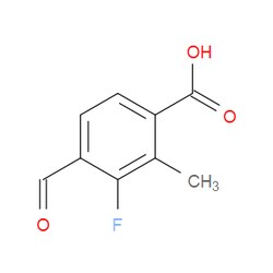 Aobchem&nbsp;3-Fluoro-4-formyl-2-methylbenzoic acid | ≥97% | CAS 2167988-16-9 | C9H7FO3 | 500mg