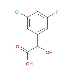 Aobchem&nbsp;3-Chloro-5-fluoro- -hydroxybenzeneacetic acid | ≥95% | CAS 1214333-72-8 | C8H6ClFO3 | 250mg