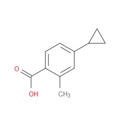 Aobchem&nbsp;4-Cyclopropyl-2-methylbenzoic acid | ≥97% | CAS 909698-10-8 | C11H12O2 | 500mg